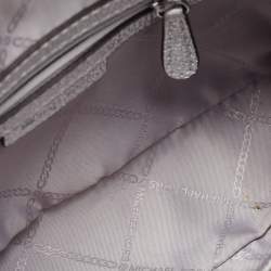 Pre Owned حقيبة كاميرا كروس مايكل كورس "جيت سيت" جلد فضي 