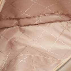 Pre Owned Michael Kors Beige Leather Large East West Walsh Shopper Tote