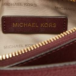 Michael Kors Red/Burgundy Leather Small Mercer Tote