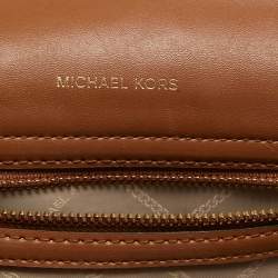 Pre Owned Michael Kors Brown Leather Medium Carmen Tote