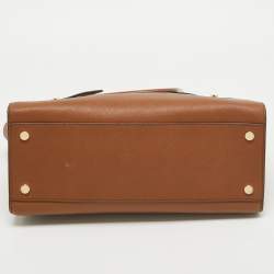 Pre Owned Michael Kors Brown Leather Medium Carmen Tote