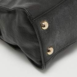 مملوكة مسبقًا MICHAEL Michael Kors Black Saffiano Leather Hamilton East West Tote