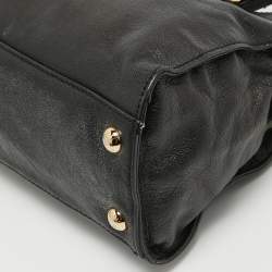 مملوكة مسبقًا MICHAEL Michael Kors Black Saffiano Leather Hamilton East West Tote