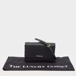 Pre Owned Michael Kors Black Leather Daniela Crossbody Bag