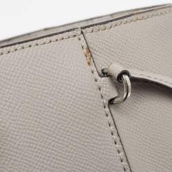 Pre Owned Michael Kors Grey Leather Medium Voyager Tote