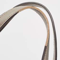 Pre Owned Michael Kors Grey Leather Medium Voyager Tote