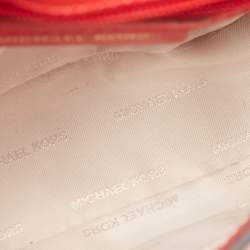 Pre Owned Michael Kors Red Leather Sloan Top Handle Bag