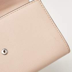 Pre Owned Michael Kors Old Rose Leather Jewel Ava Phone Clutch