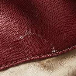 Pre Owned MICHAEL Michael Kors Burgundy Leather Hamilton Tote