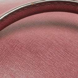 Pre Owned MICHAEL Michael Kors Burgundy Leather Hamilton Tote