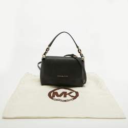 Michael Kors Black Safiano Leather Sofia Top Handle Bag