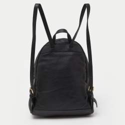 مملوكة مسبقًا Michael Kors Black Leather Rhea Backpack