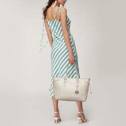 مملوكة مسبقًا Michael Kors Pink Leather Voyager Shopper Tote