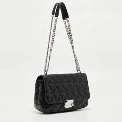 Michael Kors Black Quilted Leather Large Sloan Shoulder Bag