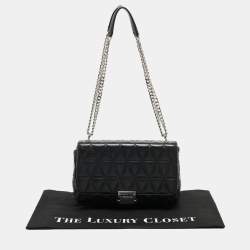 Michael Kors Black Quilted Leather Large Sloan Shoulder Bag