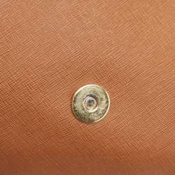 Pre Owned Michael Kors Brown Saffiano Leather Hamilton Messenger Bag