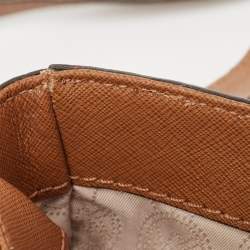 Pre Owned Michael Kors Brown Saffiano Leather Hamilton Messenger Bag