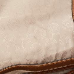 Pre Owned Michael Kors Brown Saffiano Leather Hamilton Messenger Bag