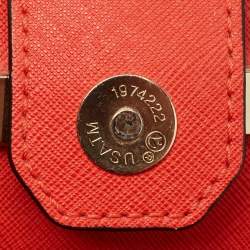 Pre Owned Michael Kors Brown Saffiano Leather Greenwich Tote