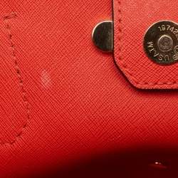 Pre Owned Michael Kors Brown Saffiano Leather Greenwich Tote