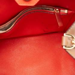 Pre Owned Michael Kors Brown Saffiano Leather Greenwich Tote