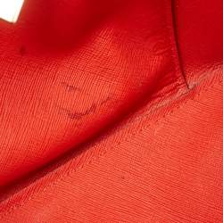 Pre Owned Michael Kors Brown Saffiano Leather Greenwich Tote