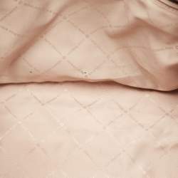 Pre Owned Michael Kors Brown Saffiano Leather Jet Set Travel Tote  