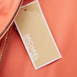 Pre Owned Michael Kors Peach Quilted Leather Large Whitney Shoulder Bag
