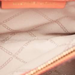 Pre Owned Michael Kors Peach Quilted Leather Large Whitney Shoulder Bag