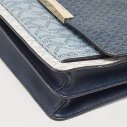 Pre Owned حقيبة كتف مايكل كورس جاد جلد وكانفاس مقوى مونوغرامي بيج/ بني