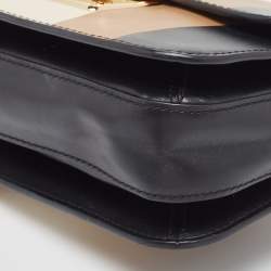 Pre Owned Michael Kors Tricolor Stripe Leather Sloan Shoulder Bag