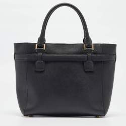 Michael Kors Black Leather Hamilton Traveler Tote