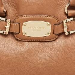 Michael Kors Brown Leather Hamilton Tote