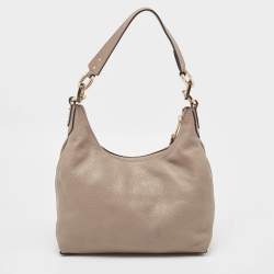 Michael Kors Grey Leather Isabelle Hobo