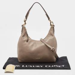 Michael Kors Grey Leather Isabelle Hobo