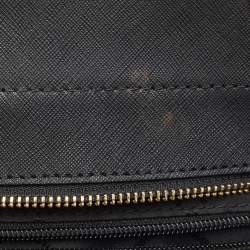 Pre Owned حقيبة كتف مايكل كورس سلسلة ترافيل جيت سيت جلد سوداء