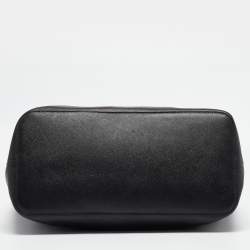 Pre Owned Michael Kors Black Saffiano Leather Medium Jet Set Travel Tote