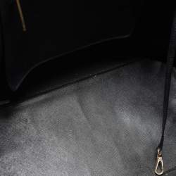 Pre Owned Michael Kors Black Saffiano Leather Medium Jet Set Travel Tote