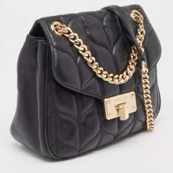 Michael Kors Black Quilted Leather Sloan Shoulder Bag