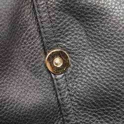 Pre Owned Michael Kors Black Leather Hudson Shoulder Bag