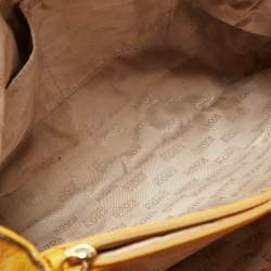 Pre Owned Michael Kors Mustard Leather East/West Hamilton Tote