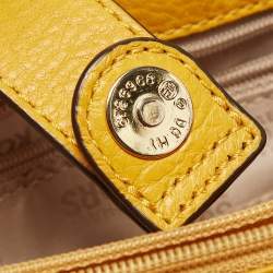 Pre Owned Michael Kors Mustard Leather East/West Hamilton Tote