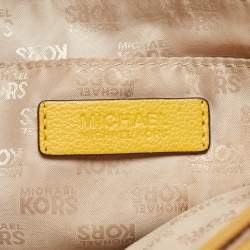 Pre Owned Michael Kors Mustard Leather East/West Hamilton Tote
