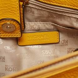 Pre Owned Michael Kors Mustard Leather East/West Hamilton Tote