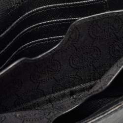 Pre Owned Michael Kors Black Leather Mini Envelope Crossbody Bag