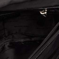 Pre Owned Michael Kors Black Quilted Leather Large Eyelet Sloan Chain Shoulder Bag