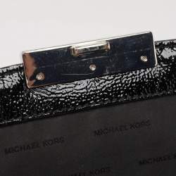 Pre Owned Michael Kors Black Quilted Leather Large Eyelet Sloan Chain Shoulder Bag