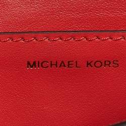 Pre Owned Michael Kors Red Studded Leather Mini Cece Crossbody Bag