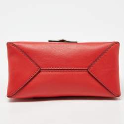 Pre Owned Michael Kors Red Studded Leather Mini Cece Crossbody Bag