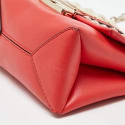 Pre Owned Michael Kors Red Studded Leather Mini Cece Crossbody Bag